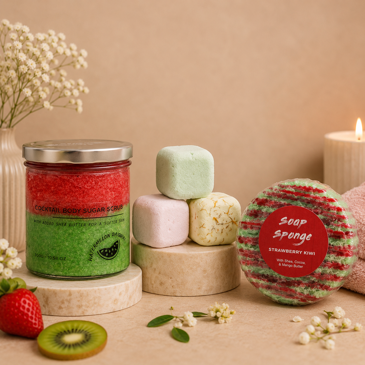 Fresh & Fruity Shower Gift Set - 5 Delig