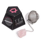 Rose Quartz Crystal Tea Strainer