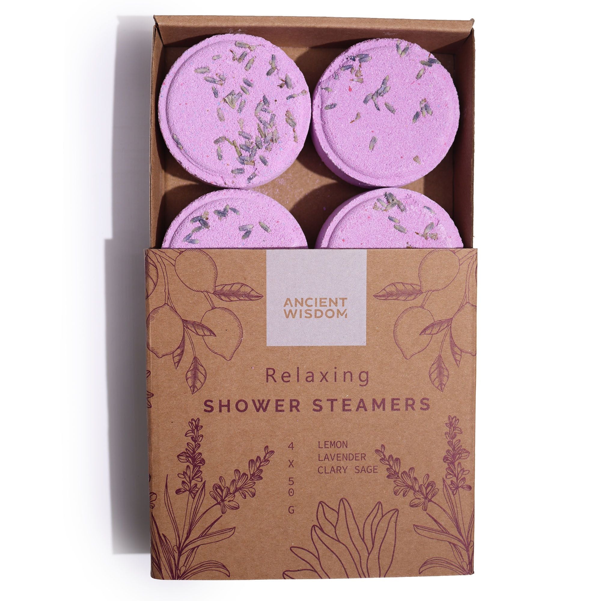 Relaxing Shower Steamers — Zen Wellness Set (4 stuks)