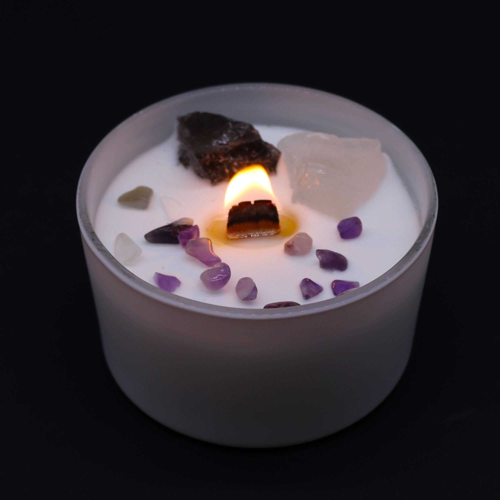 Crystal Candle — Crown Chakra