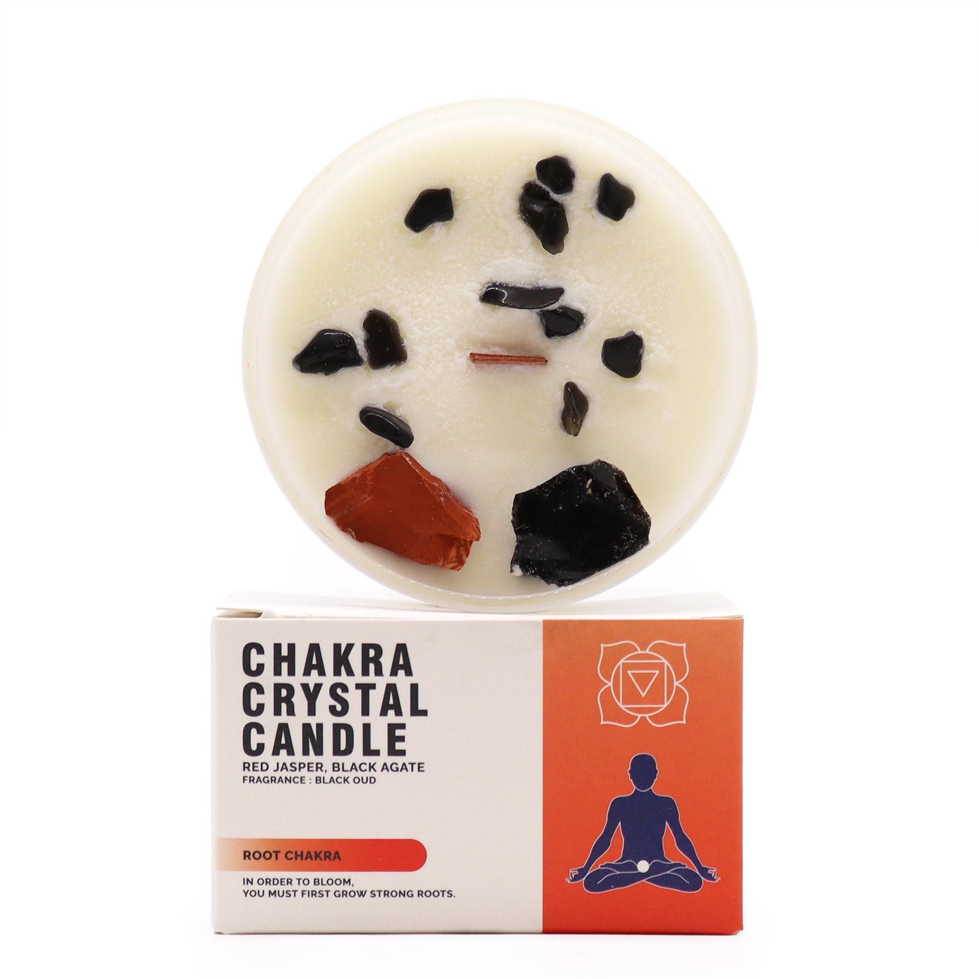 Crystal Candle — Root Chakra