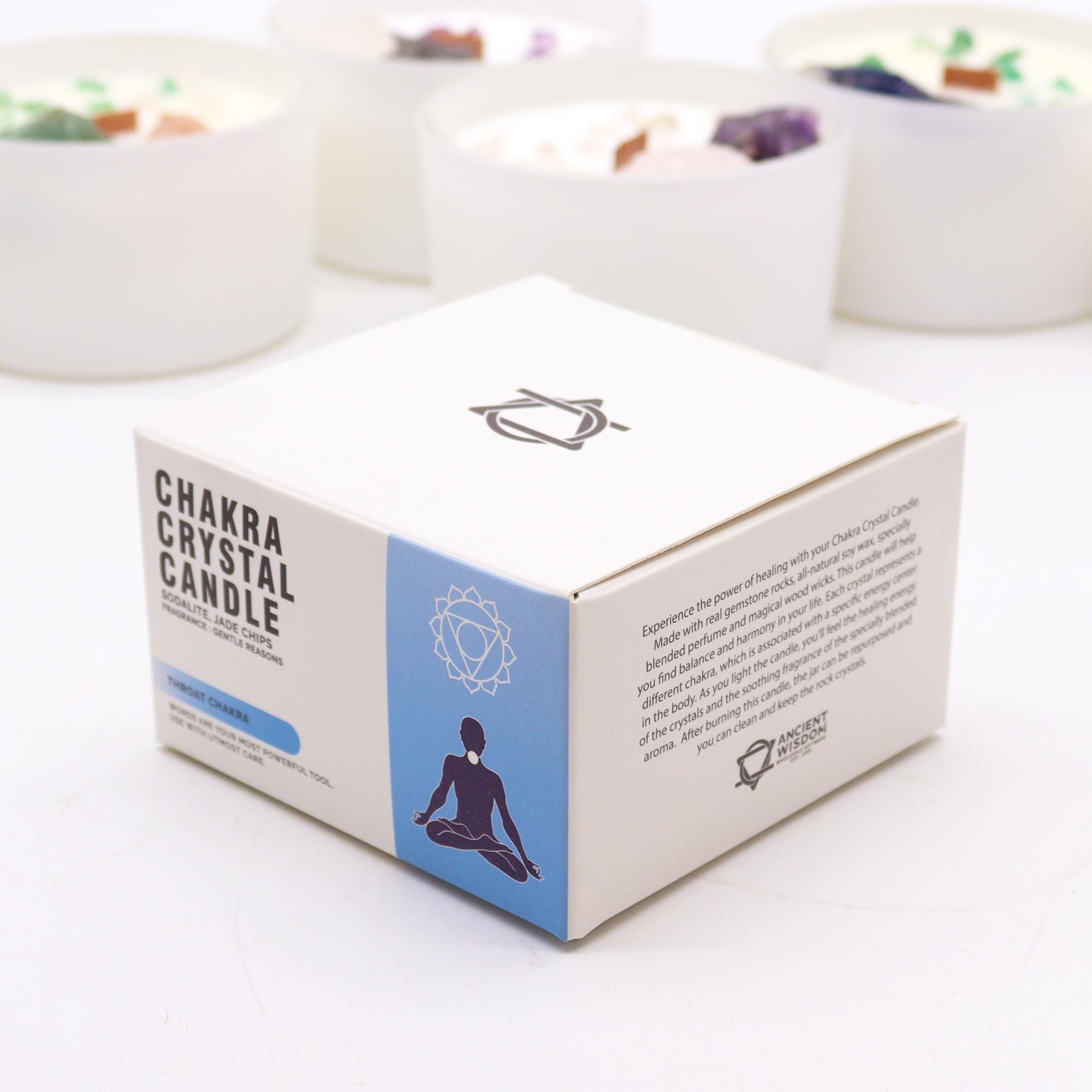 Crystal Candle — Throat Chakra