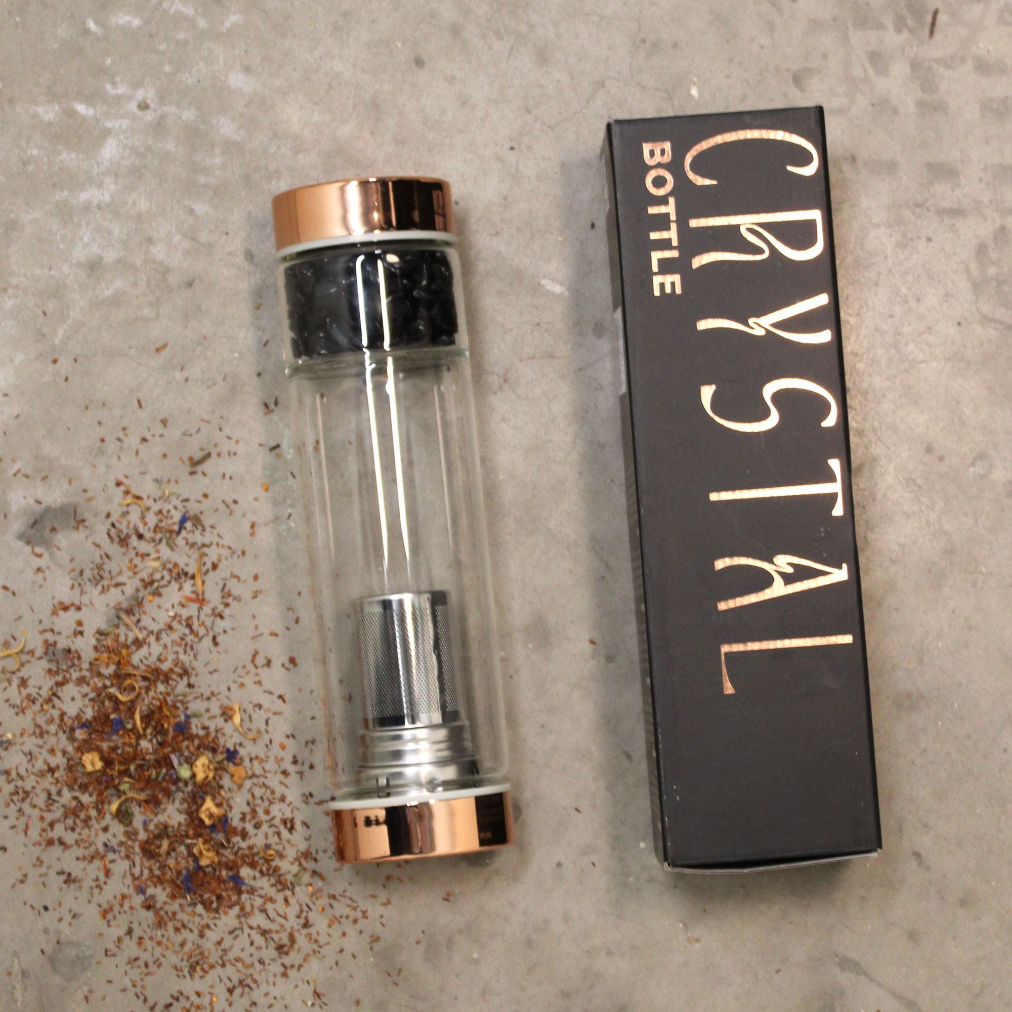 Luxury Crystal Tea Infuser — Onyx