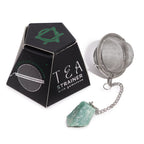 Green Aventurine Crystal Tea Strainer